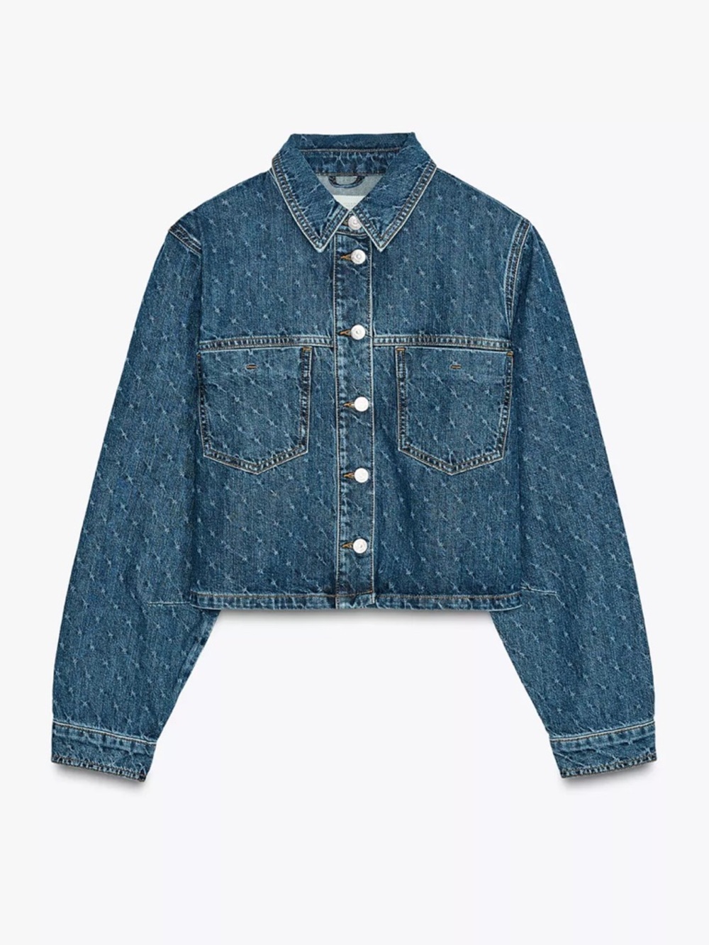 Zara Short Denim Shirt